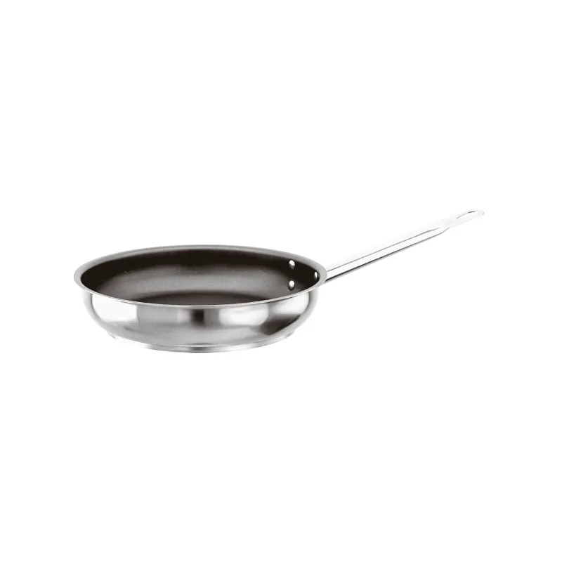 Paderno Grand Gourmet Stainless Steel Frying Pan Non-Stick - D: 9 1/2" H: 2"