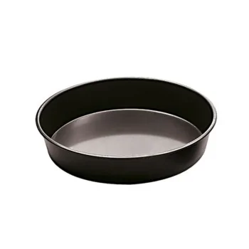 Blue Steel Baking Pan - D: 9 1/2" H: 1 3/8"