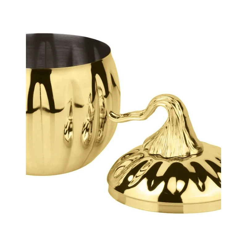 Stainless Steel Pumpkin Mug Gold - 24 oz - D: 4” H: 5¾”