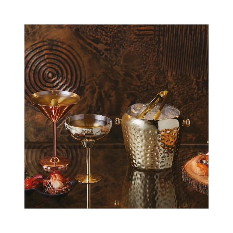 Martini Glass Gold - 6 3/4 oz - D: 4¾” H: 6½”