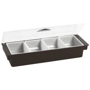 Condiment Dispenser (4-Comp) - 28 oz - 19 1/4" x 5 7/8" x 3 1/2"