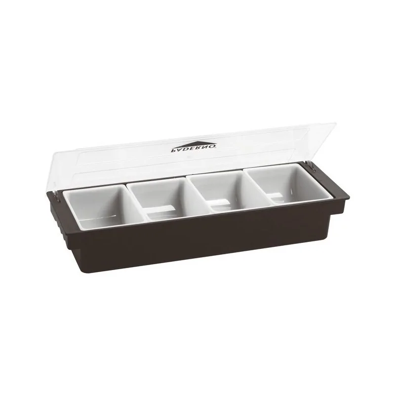 Condiment Dispenser (4-Comp) - 28 oz - 19 1/4" x 5 7/8" x 3 1/2"