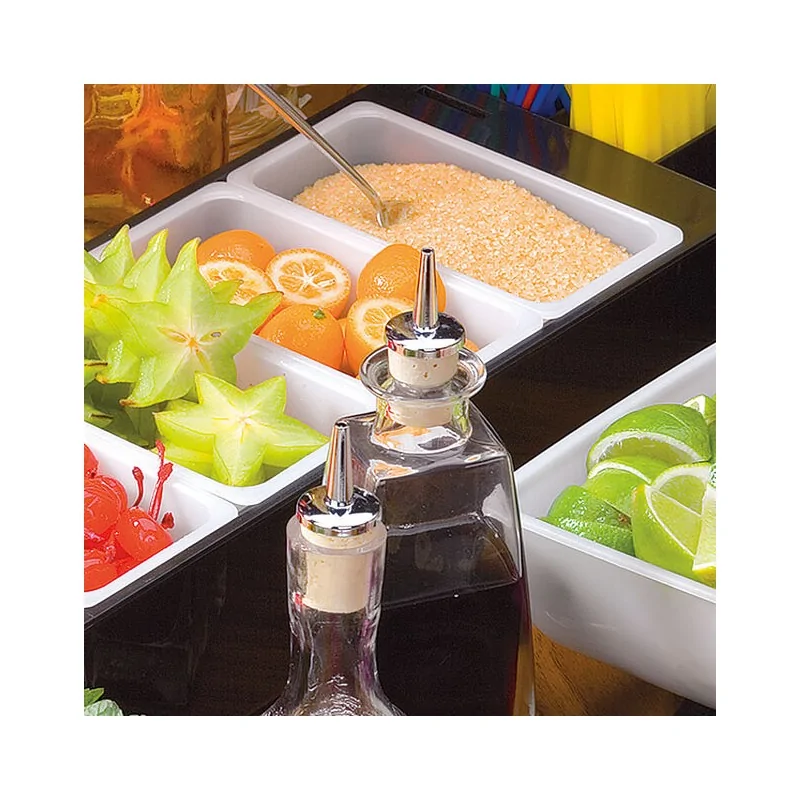 Condiment Dispenser (4-Comp) - 28 oz - 19 1/4" x 5 7/8" x 3 1/2"