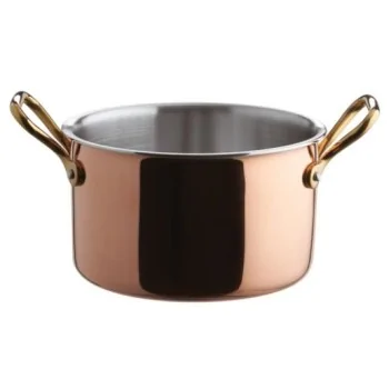 Paderno Mini Saute Pan Copper - 12 oz - D: 4 3/4" H: 1 3/8"