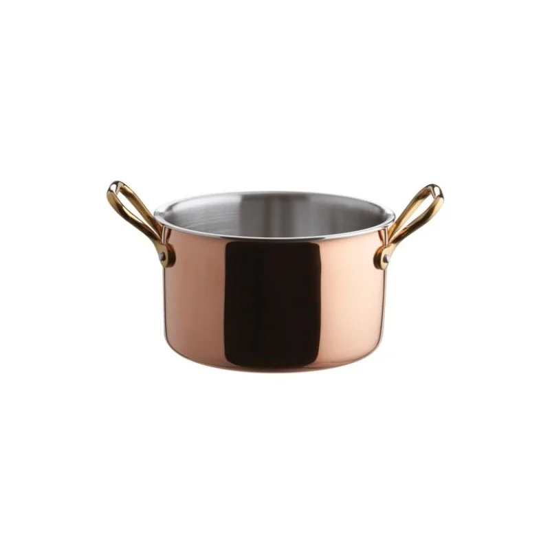 Paderno Mini Saute Pan Copper - 12 oz - D: 4 3/4" H: 1 3/8"