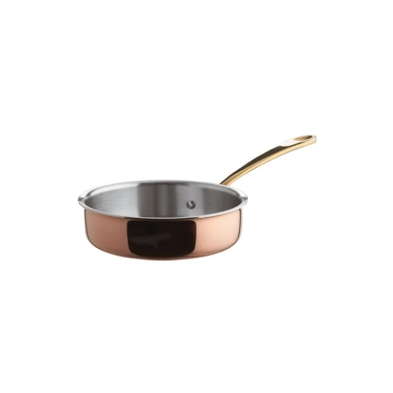 Paderno Low Saute Pan Copper - 8 oz - D: 4" H: 1 1/4"