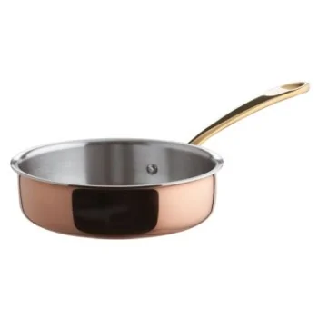 Paderno Mini Saute Pan Copper - 28 oz - D: 6 3/8" H: 1 5/8"