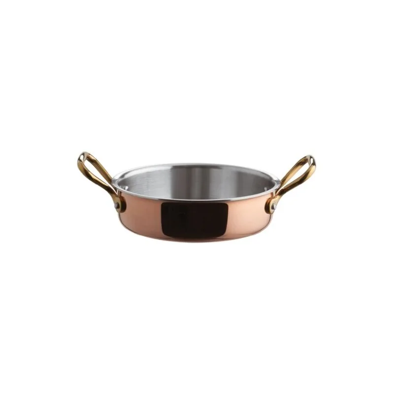 Paderno Mini Rondeau Copper - 12 oz - D: 4" H: 1 3/4"