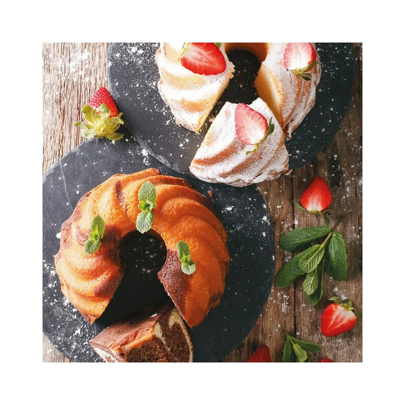 Slate Tray Round - D: 11"