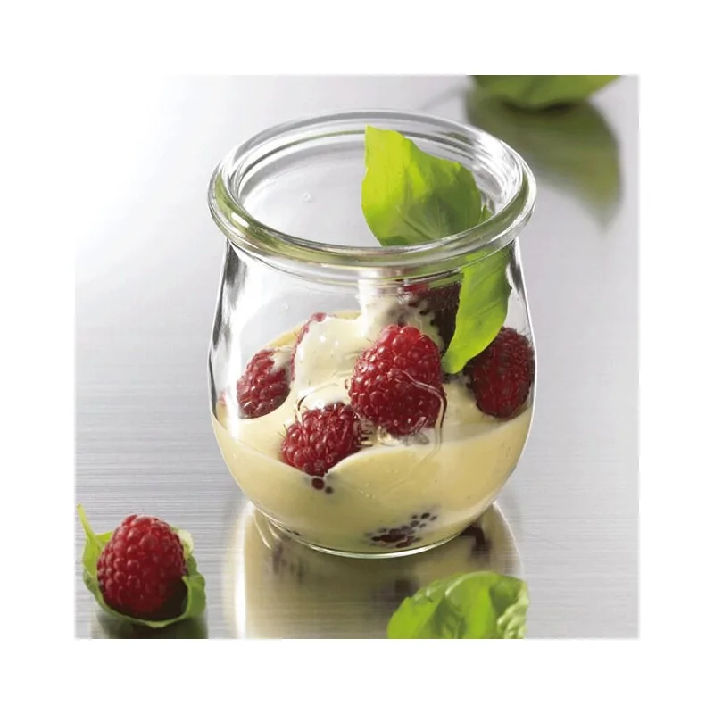 Mini Jar with Lid 12/bx - 7 1/2 oz - D: 2 3/4" H: 3 1/8"