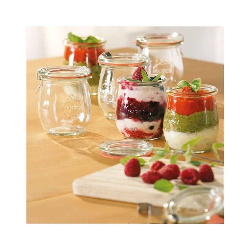 Mini Jar with Lid 12/bx - 7 1/2 oz - D: 2 3/4" H: 3 1/8"