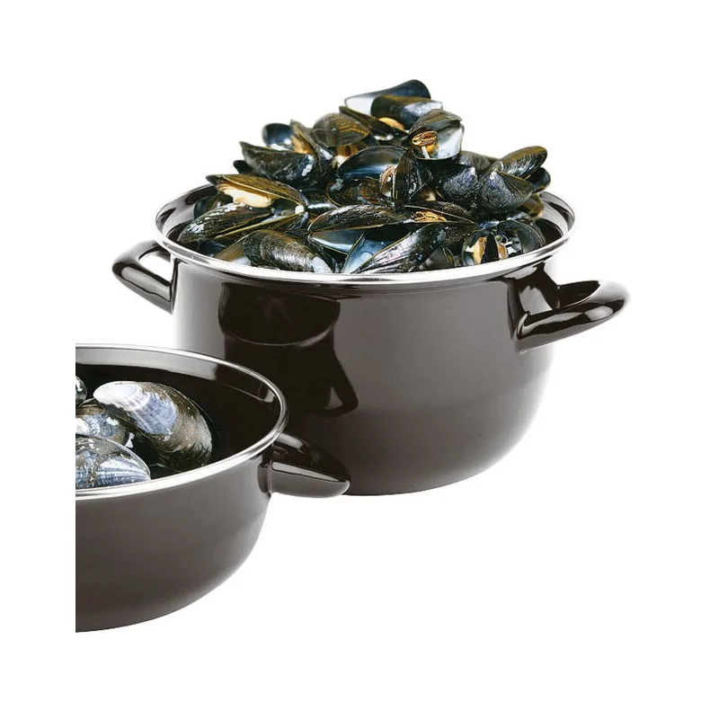 Mussel Pot - D: 7 1/8" H: 4 3/4"