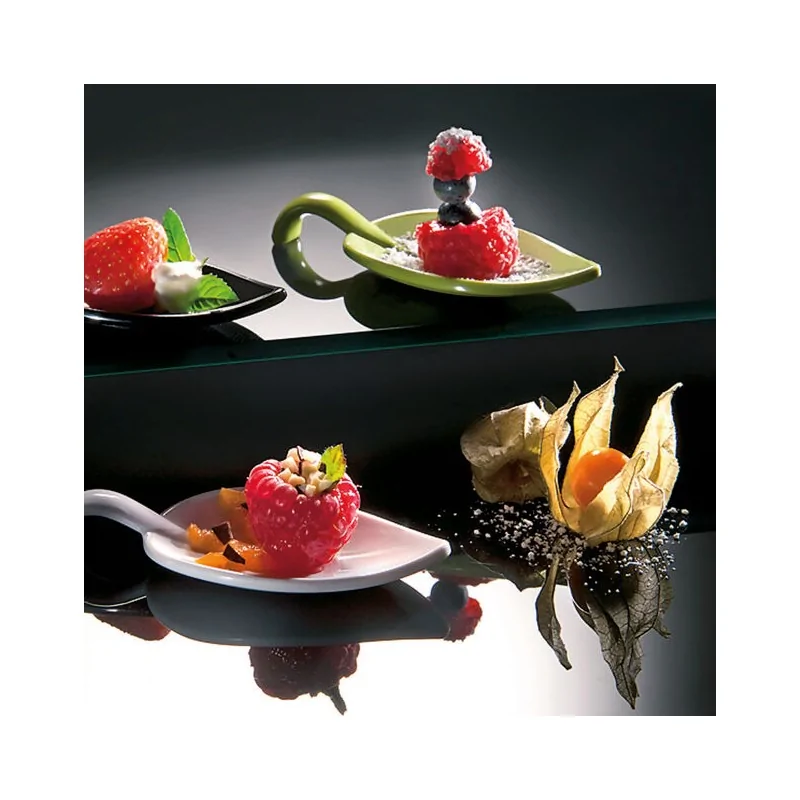 Leaf Appetizer Spoon Green