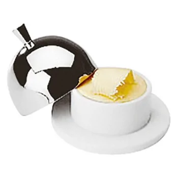 Butter Cup with Cover - D: 3 1/2" H: 2 3/4"