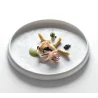 Handcrafted Fine Porcelain Gourmet Low Bowl With Internal Rim 15 cm - Height 1.2 cm - Set of 6