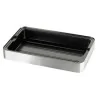 Degrenne Evento Brushed Stainless Steel Refrigerated Set + Plastic Tray Gn 1/1 - 56.5 x 36 x 9.5 cm - 22''1/4 x 14'' 3/16 x 3''