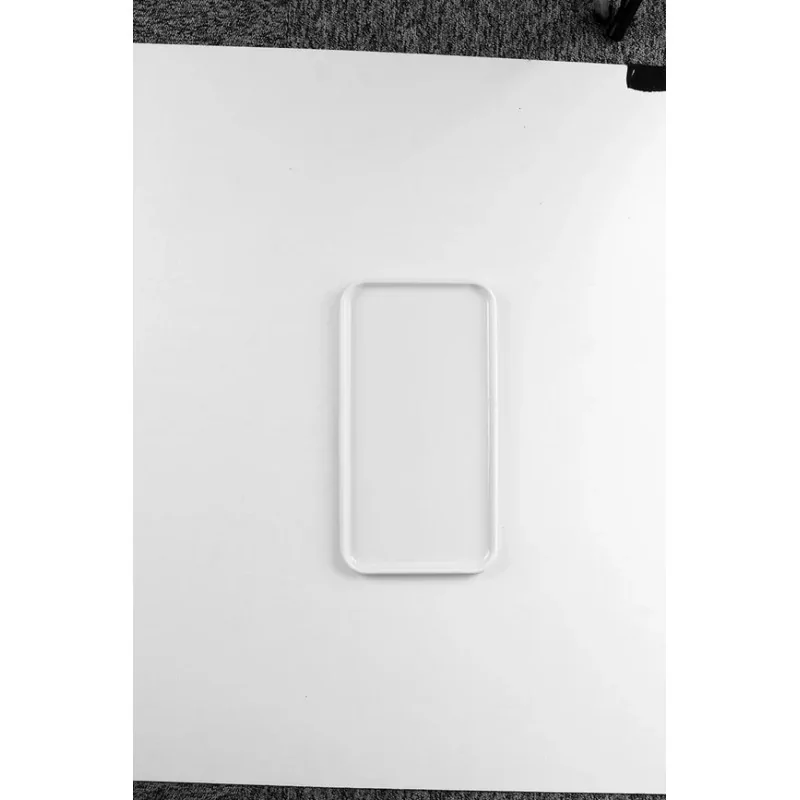 Degrenne Evento White Enamelled Porcelain Tray Gn 1/3 - 17.5 x 32.5 cm - 6''7/8 x 12'' 13/16