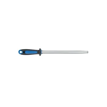 FISCHER Sharpening Oval Steel 30 cm - Dual Material Handle Yellow