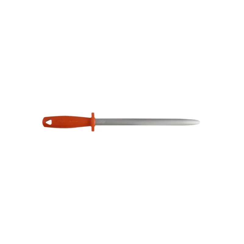 FISCHER Sharpening Round Steel 30 cm - Orange Hygienic Plastic Handle FISCHER Sharpening Round Steel 30 cm - Orange Hygienic Plastic Handle