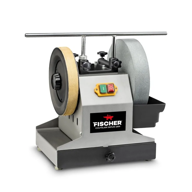 FISCHER Water Grindstone Sharpener With Leather Honing Wheel FISCHER Water Grindstone Sharpener With Leather Honing Wheel