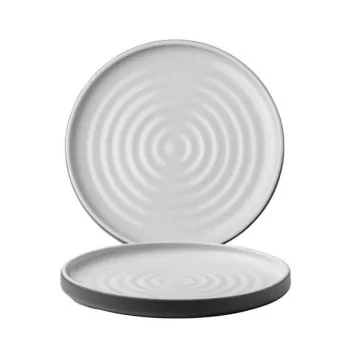 Chef & Sommelier Geode Charcoal Plate (D:8.5'') - Set of 12