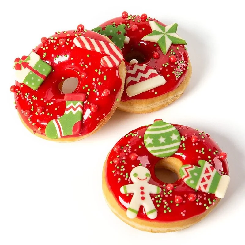 Belgian Chocolate Decoration - Christmas Decorations - White - 135 pcs Belgian Chocolate Decoration - Christmas Decorations - White - 135 pcs