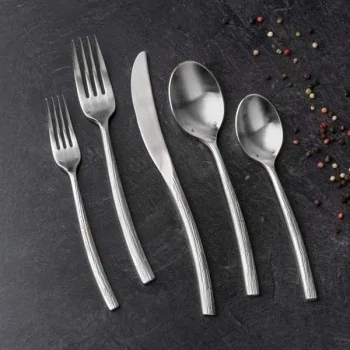 Chef & Sommelier Black Oak Satin Salad/Dessert Fork - Set of 36