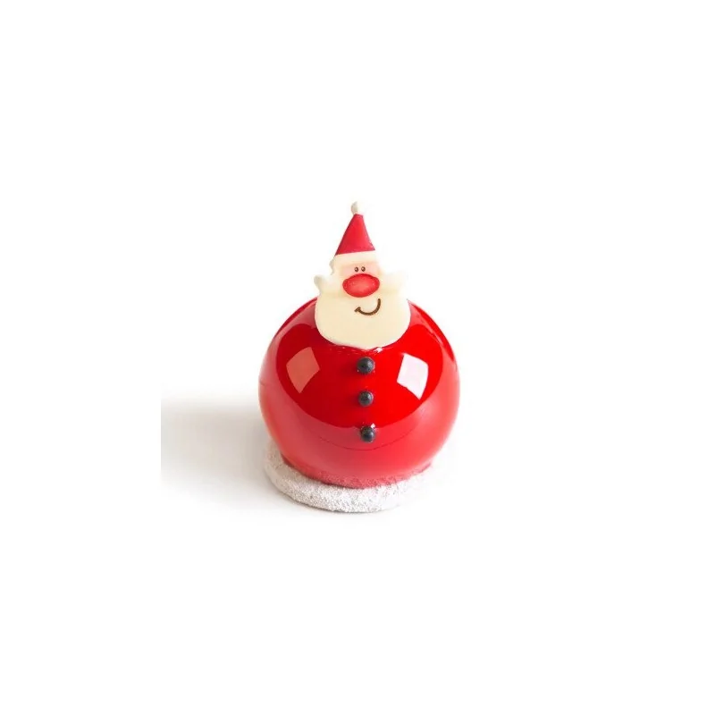 Belgian Chocolate Decoration - Santa Claus Face - 120 pcs