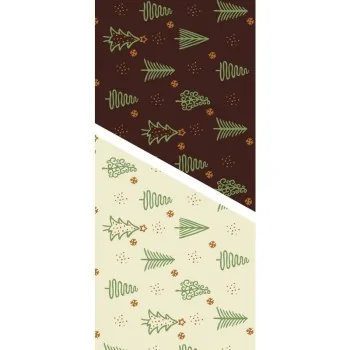 Christmas Trees Chocolate Transfer Sheets - 300 mm x 400 mm - 10 sheets
