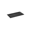 Elegant Base Tray Module - Matt Black Melamine - 53 x 28 x 1.8 cm (2-Piece Set)
