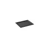 Elegant Melamine Tray - Matt Black - 26.5 x 32.5 x 1.8 cm - Pack of 2