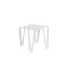 Elegant Galvanised Steel Buffet Display - Matt White Finish - 28.5 x 28.5 x 24 cm