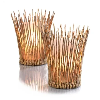 Elegant Somnia Wind Lamp - Brass with Golden Finish - Diam. 16.5 cm - Ht 19.5 cm