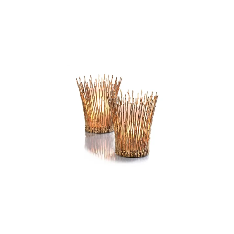 Elegant Somnia Wind Lamp - Brass with Golden Finish - Diam. 16.5 cm - Ht 19.5 cm