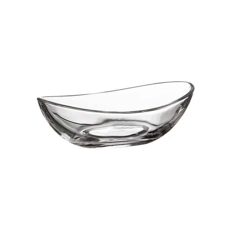 Elegant Oval Bowl - Clear Glass - 12.5 x 7 x 4 cm (0.08L) - Pack of 6