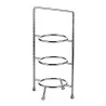Elegant Hammered Stainless Steel Etagere - Three Tier Design (20.5 x 18 x 37.5 cm) - Zieher