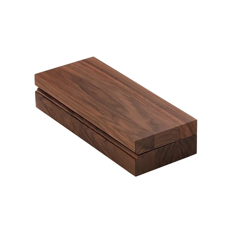Elegant Walnut Solid Wood Cutlery and Napkin Box - 28.8 x 11.8 x 6 cm