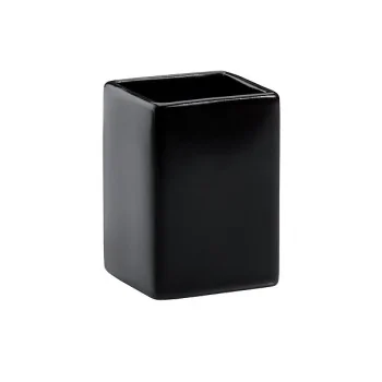 Elegant Black China Small Bowl - 4.9 x 4.9 x 7 cm (0.11L) - Set of Four