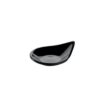 Elegant Black Glass Drop Bowl - Premium - Small (10 x 8.5 cm) - Set of 12