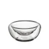 Elegant Borosilicate Glass Bowl Set - Double-Walled - 13 cm Diam. x 6.5 cm Ht - 0.25L Capacity - 4 Piece Set