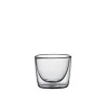 Elegant Borosilicate Glass Miniature - Double-Walled Vessel (6 cm Diam. x 5.6 cm Ht - 0.08L Capacity) - Set of Six.