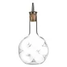 Elegant Dash Bottle - Eddy Design. Featuring Drop Pourer. Crafted from Borosilicate Glass (9 cm Diam. x 14 cm Ht).