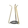 Elegant Drypod Display System - Stainless Steel with Brass Finish and Resin Drip Tray - 2-Part Set