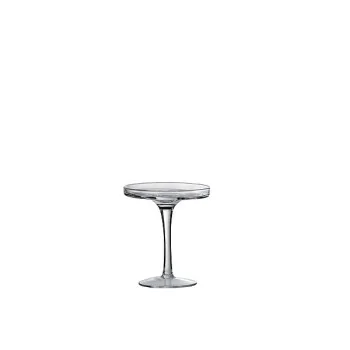 Elegant Clear Glass Stand - Diam. 11.5 cm - Ht 23 cm
