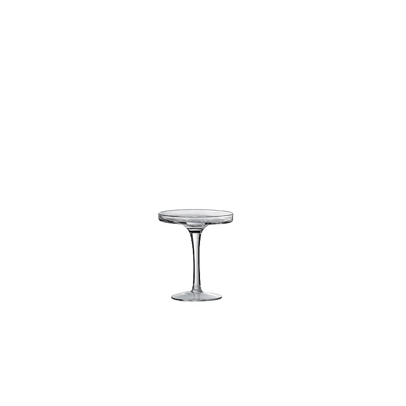 Elegant Clear Glass Stand - Diam. 11.5 cm - Ht 23 cm