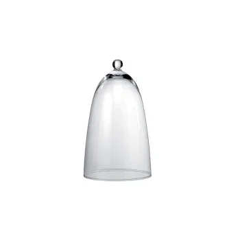 Elegant Clear Glass Cloche - Diam. 18.5 cm - Ht 31 cm