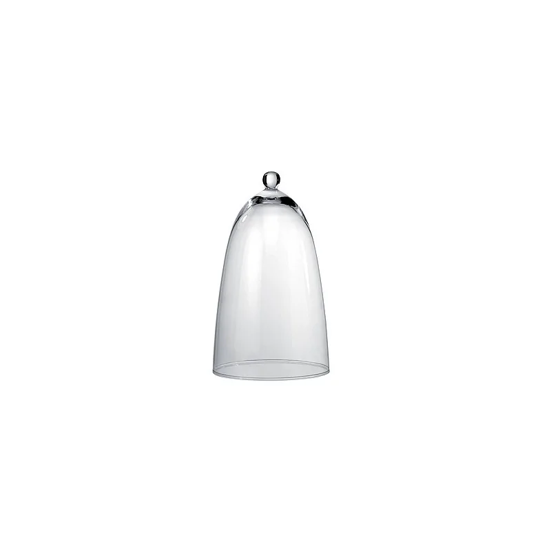 Elegant Clear Glass Cloche - Diam. 18.5 cm - Ht 31 cm