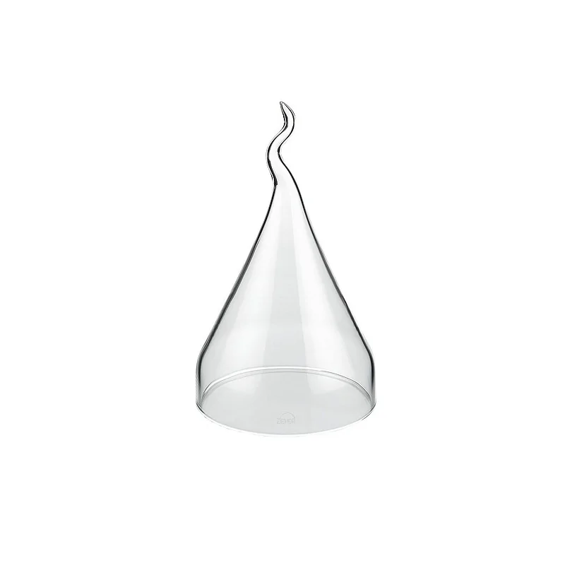 Elegant Borosilicate Glass Cloche - Diam. 13 cm - Ht 20-23 cm