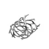 Elegant Pewter Alloy Napkin Rings - Reef Design (Dia 5.5 cm x 3.5 cm) - Length 7.5 cm - Set of 2