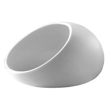 Elegant Bowl Cave - White Biscuit Porcelain - 10.5 x 11.5 x 7 cm